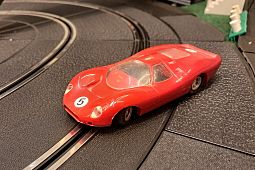 Slotcars66 Ford P68 3Ltr 1/32nd Scale Airfix Slot Car red #5 Hi-Speed 